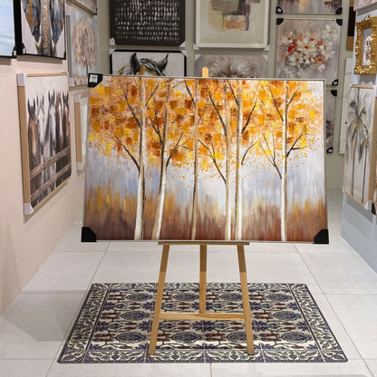 Autumn Trees Heavy Textured Canvas Wall Art