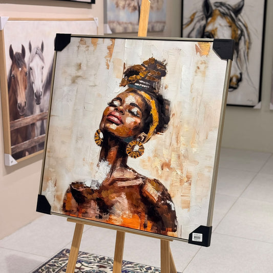 Textured African Queen Wall Decor