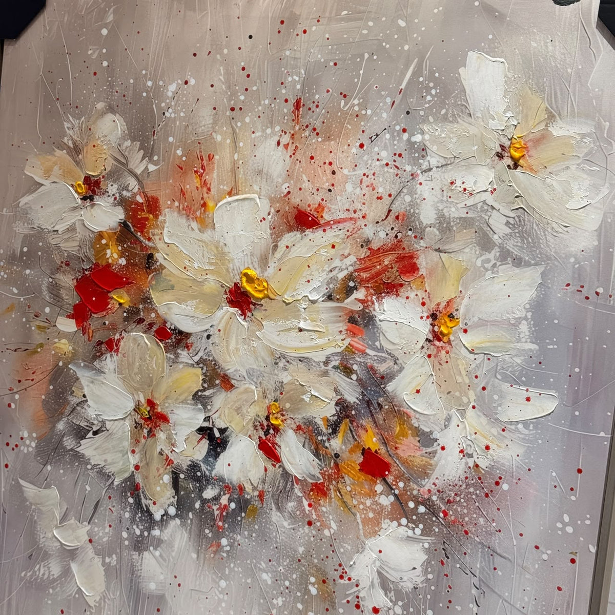 Luxury Floral Heavy Textured Wall Art