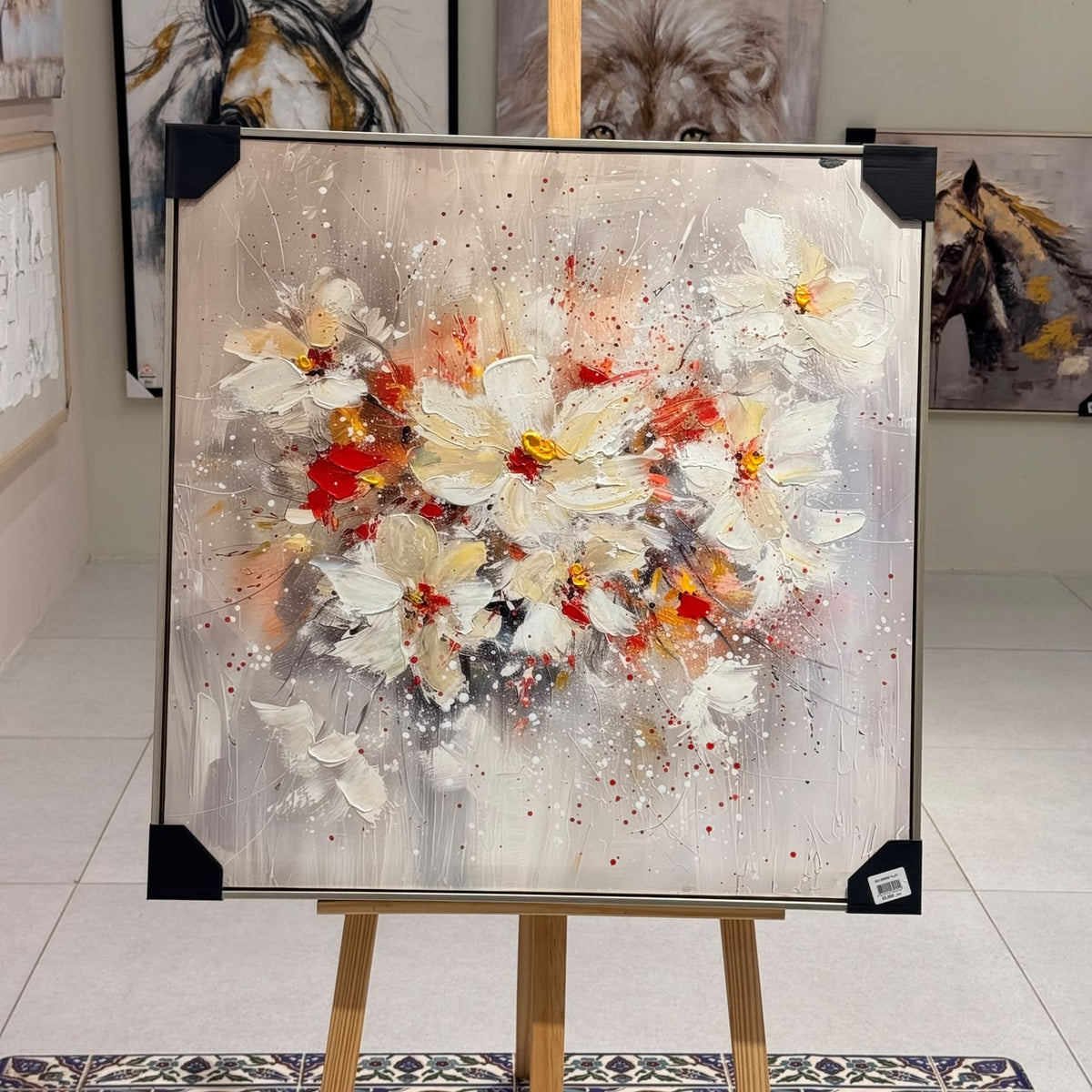 Luxury Floral Heavy Textured Wall Art