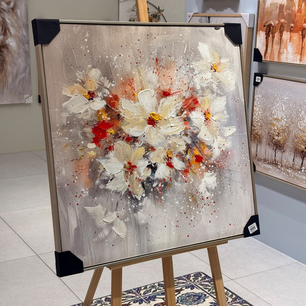 Luxury Floral Heavy Textured Wall Art