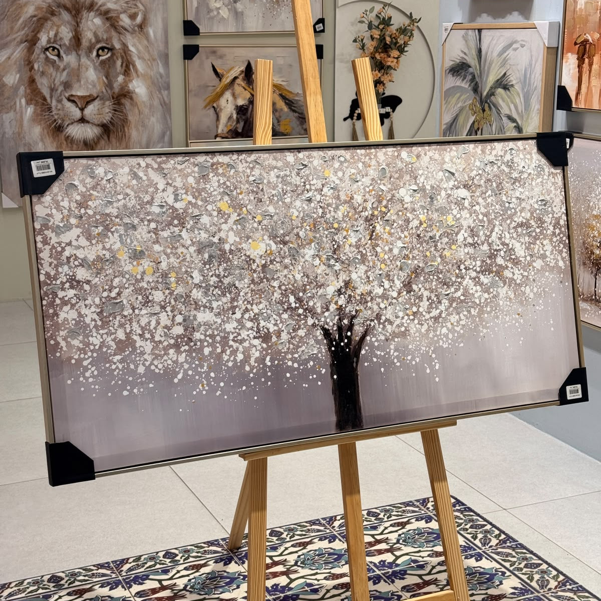 Luxury Heavy Textured Canvas Wall Art - 120X60