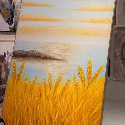 Golden Harvest Framed Canvas Art - 150x100