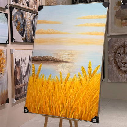 Golden Harvest Framed Canvas Art - 150x100