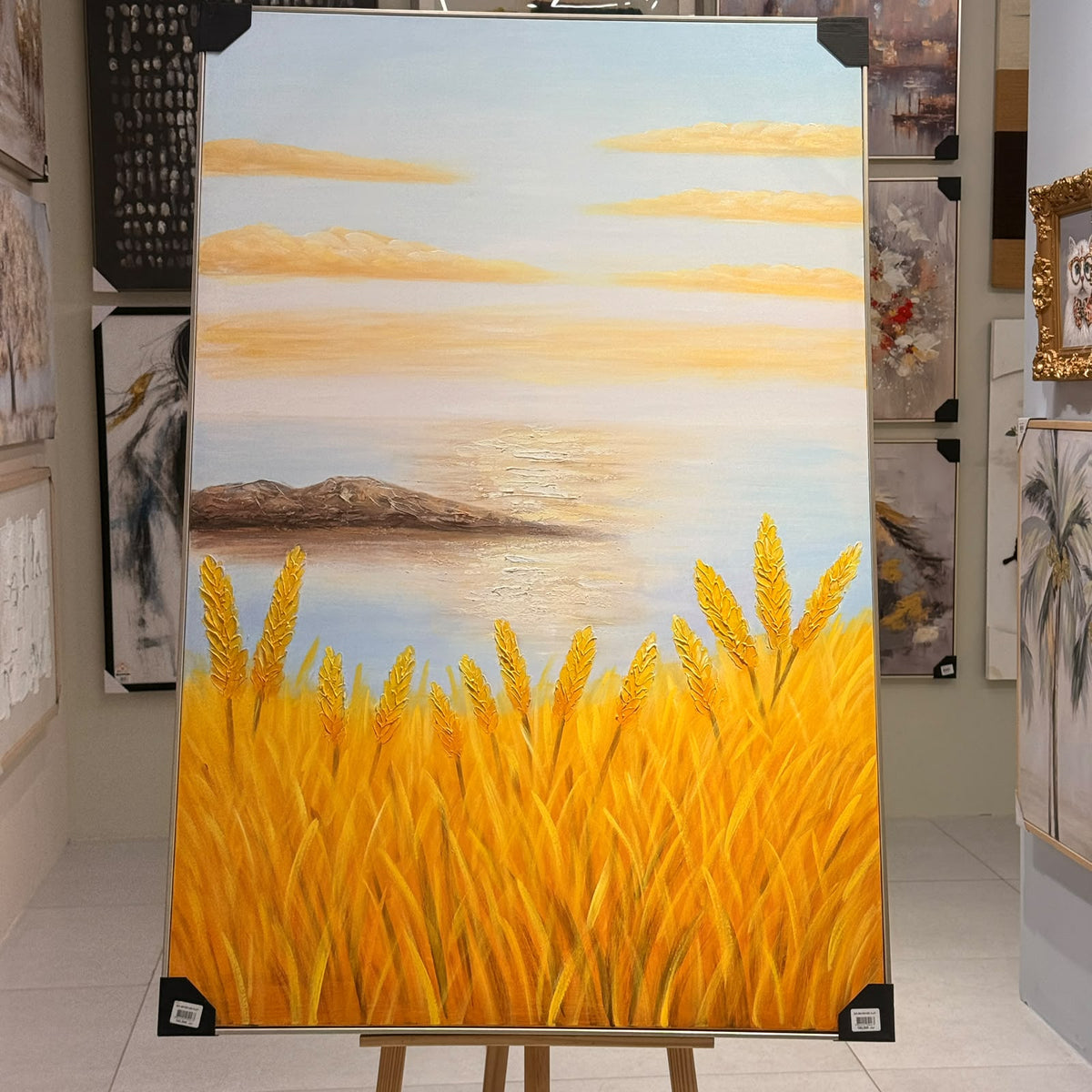 Golden Harvest Framed Canvas Art - 150x100