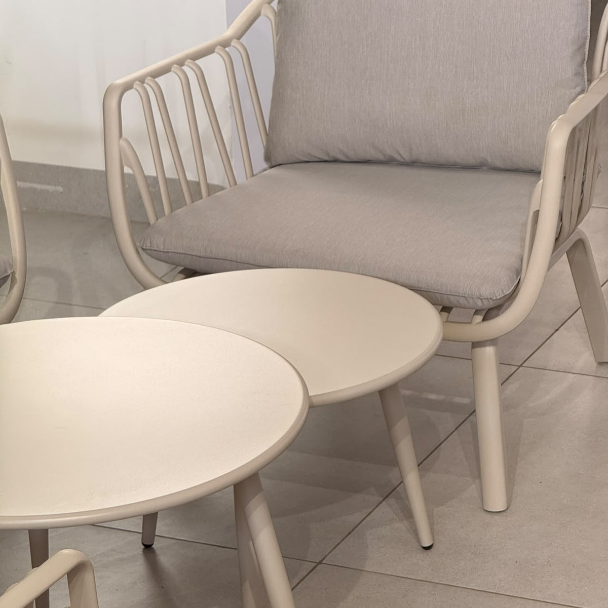 Durable Modern Garden Seating Set - Beige