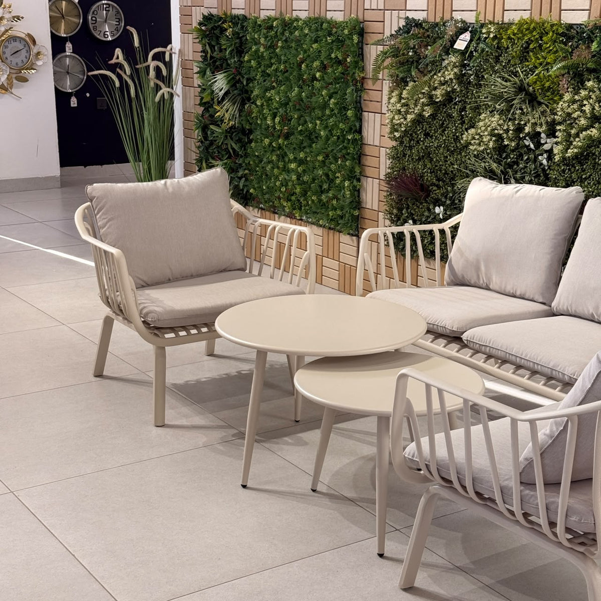 Durable Modern Garden Seating Set - Beige