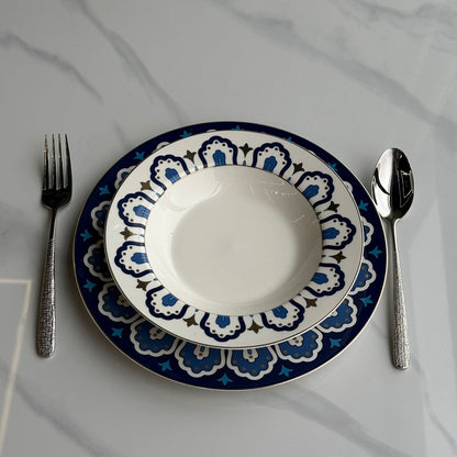 Luxury Stainless Steel Spoon & Fork with Decorative Handle