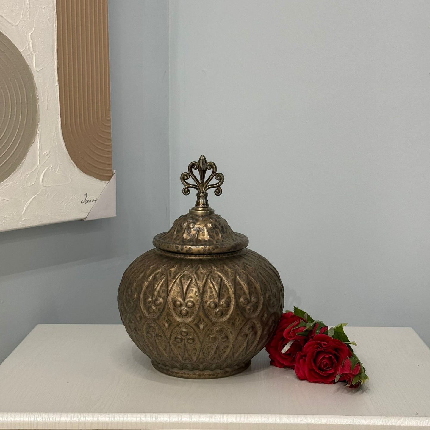 الجرار زهرية الزخرفية خمر