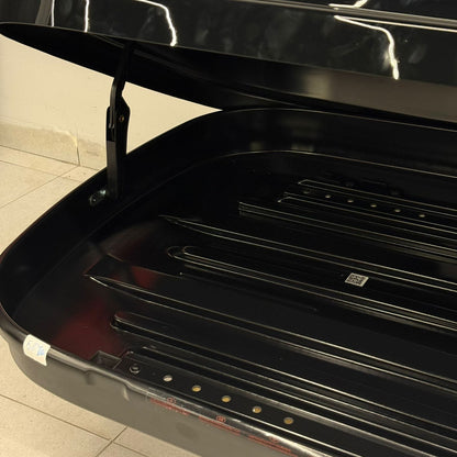 Hard Shell Car Roof Cargo Box – Gloss Black
