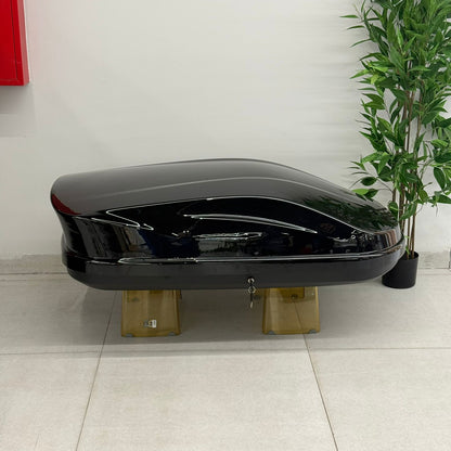 Hard Shell Car Roof Cargo Box – Gloss Black