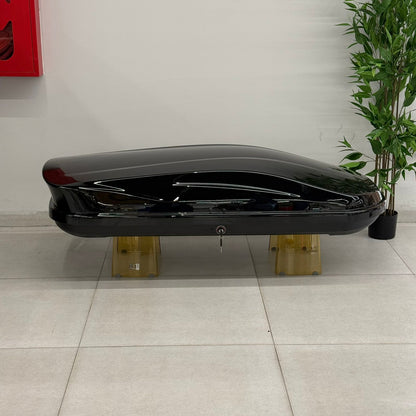 Hard Shell Car Roof Cargo Box – Gloss Black