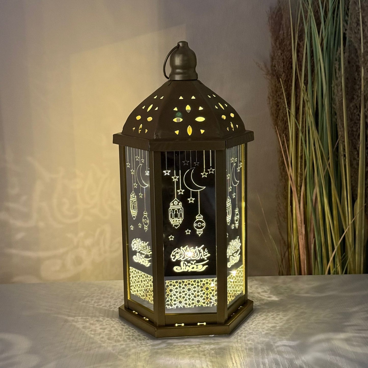 فانوس رمضان مع اضاءة ليد