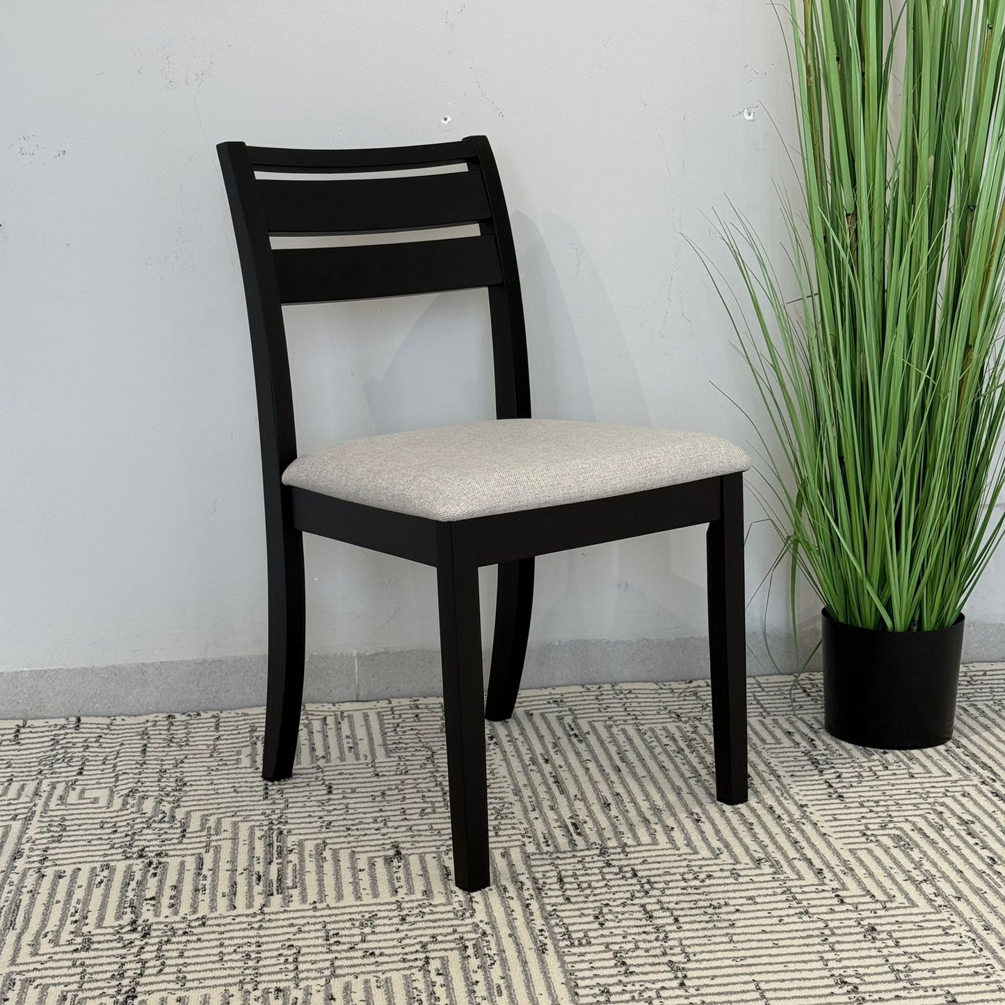 TRISTON - Modern Wooden Dining Chair with Cushioned Seat