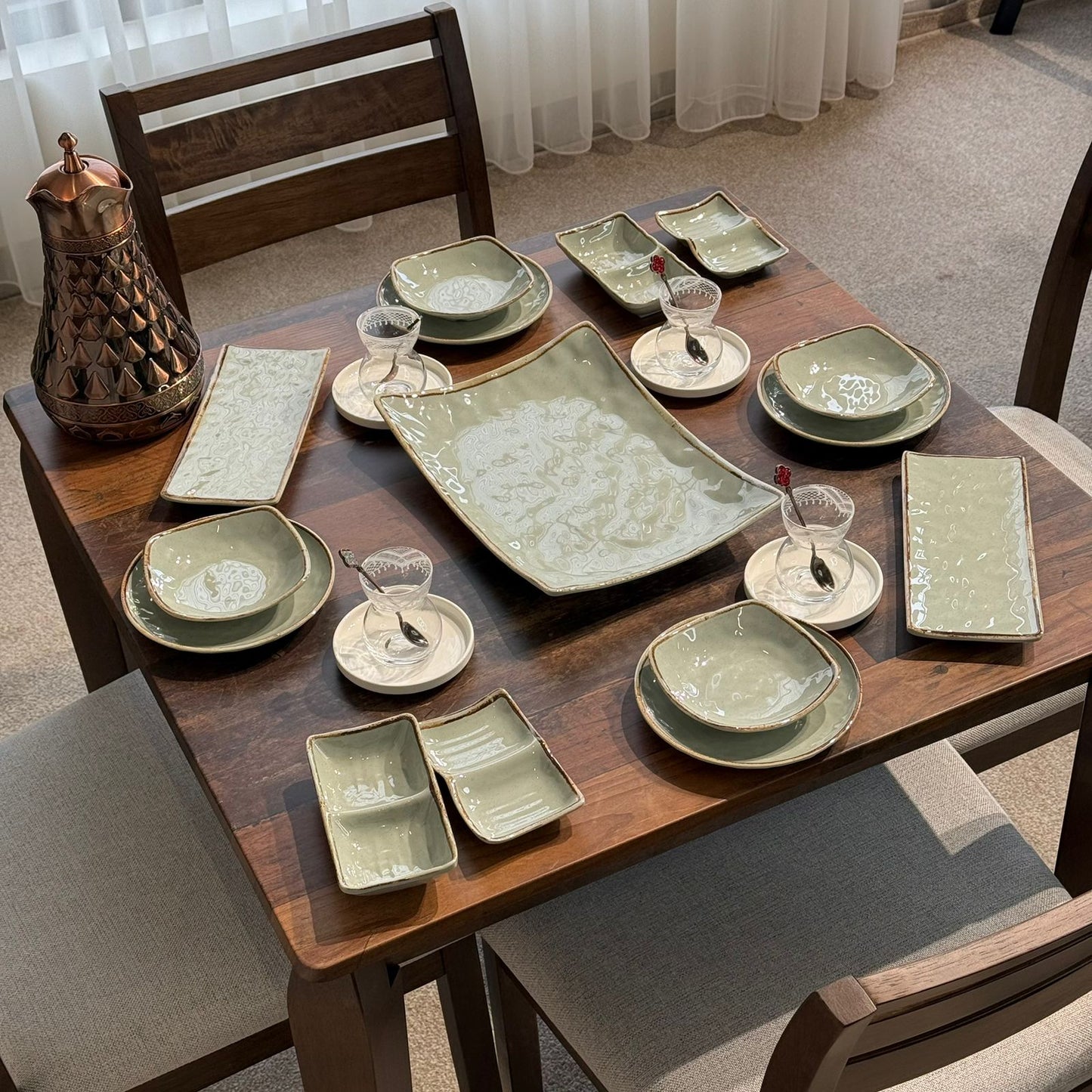 15PCS- Elegant Breakfast Serving Set
