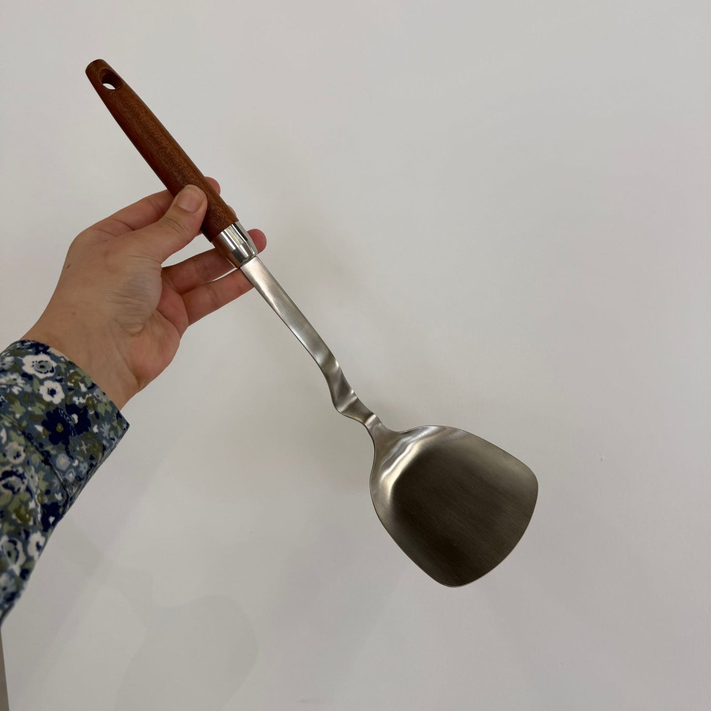 Stainless Steel Kitchen Tool Collection with Wooden Handles