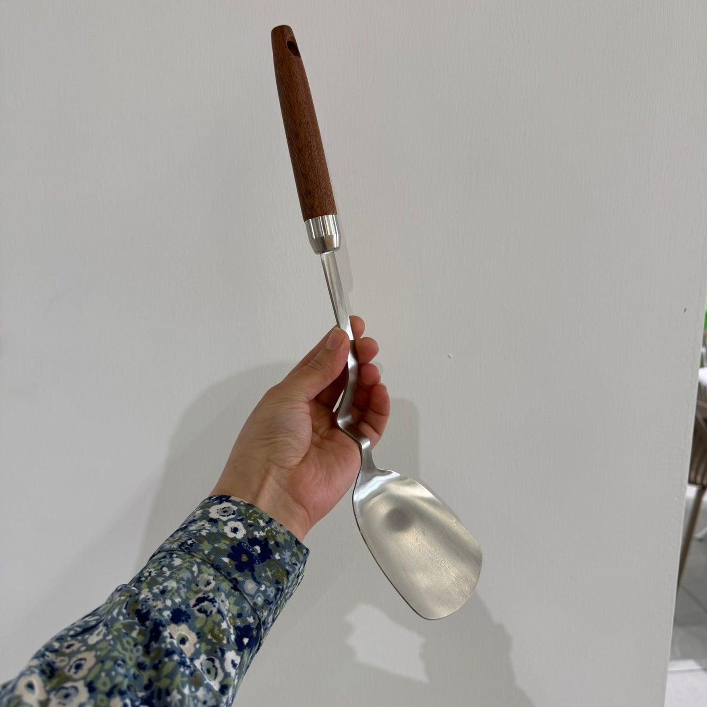 Stainless Steel Kitchen Tool Collection with Wooden Handles
