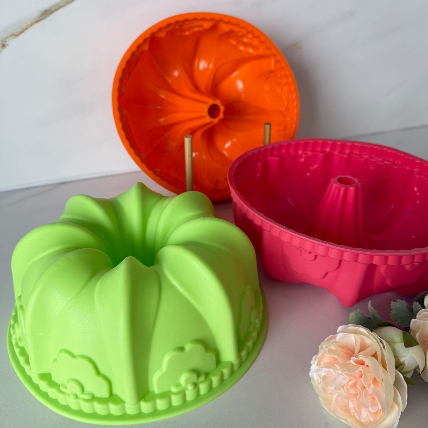 Silicone Baking Mold – Round Fluted Cake & Dessert Mold