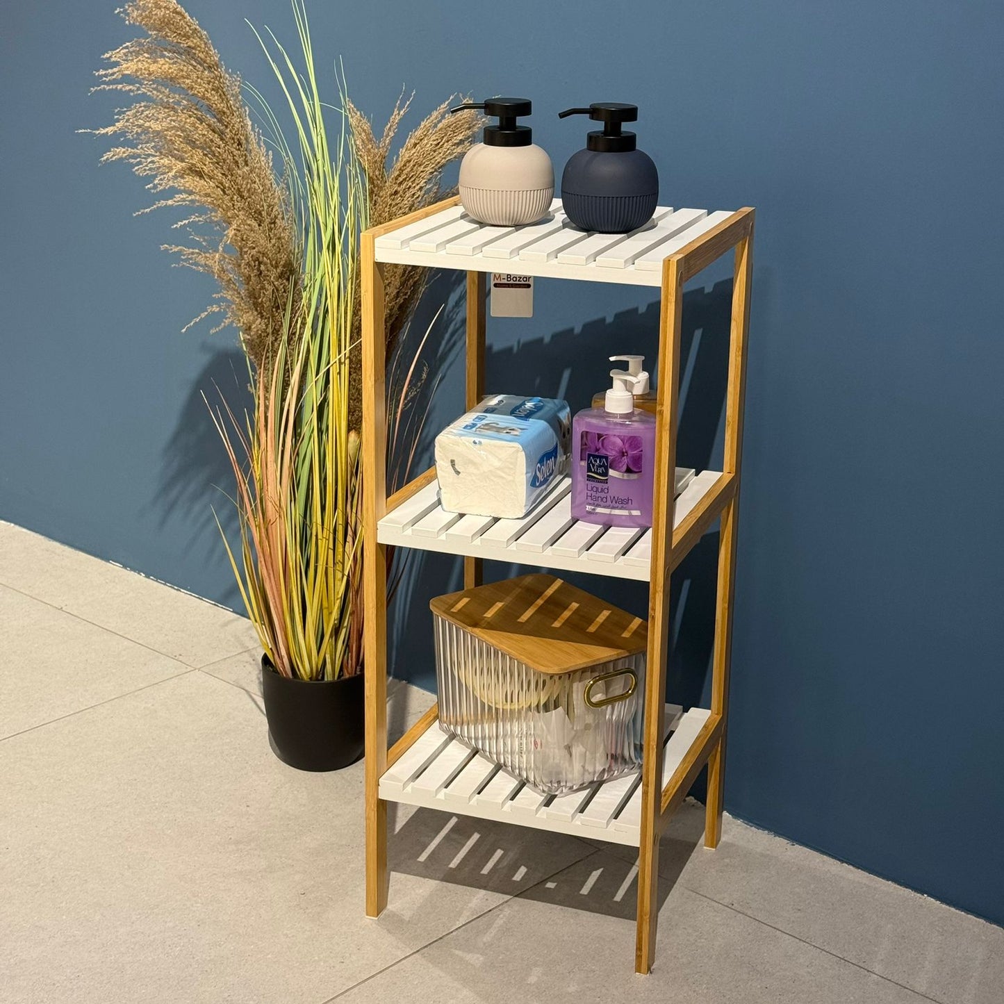 Modern Bamboo Multi-Tier Organizer Shelf – Stylish Storage Rack