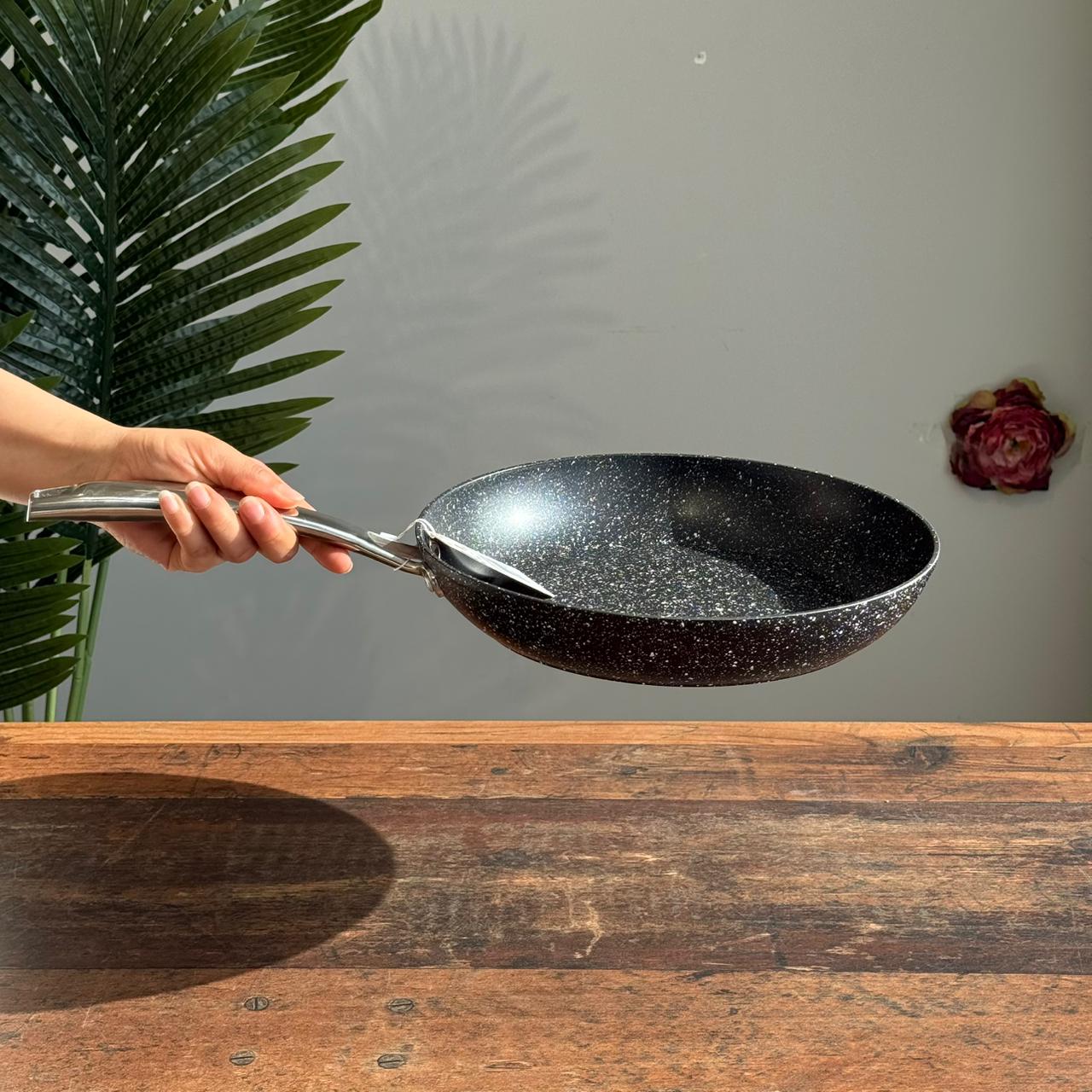 Durable Non-Stick Frying Pan with Heat Diffuser Base