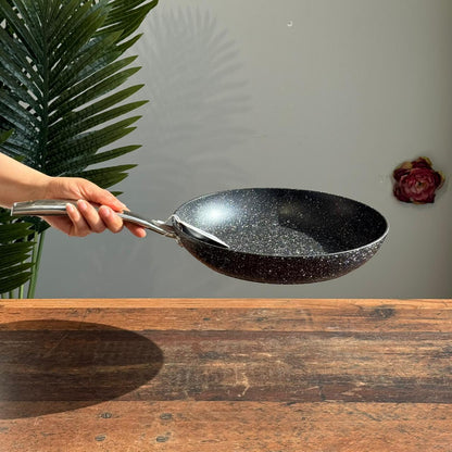 Durable Non-Stick Frying Pan with Heat Diffuser Base
