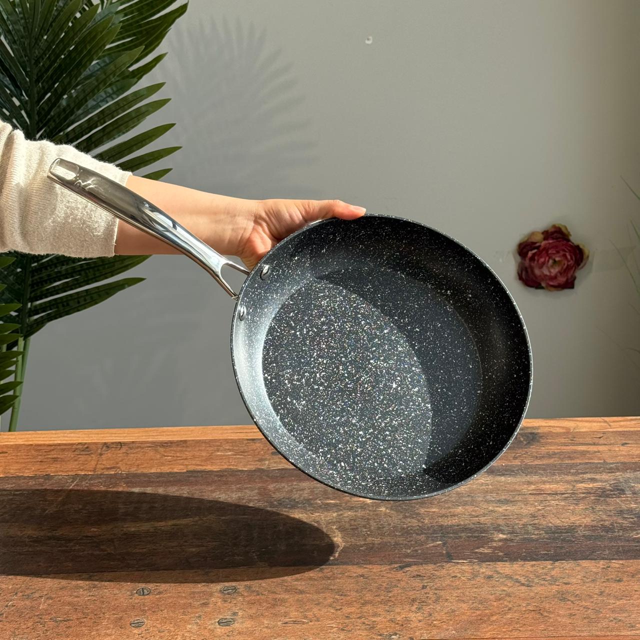 Durable Non-Stick Frying Pan with Heat Diffuser Base