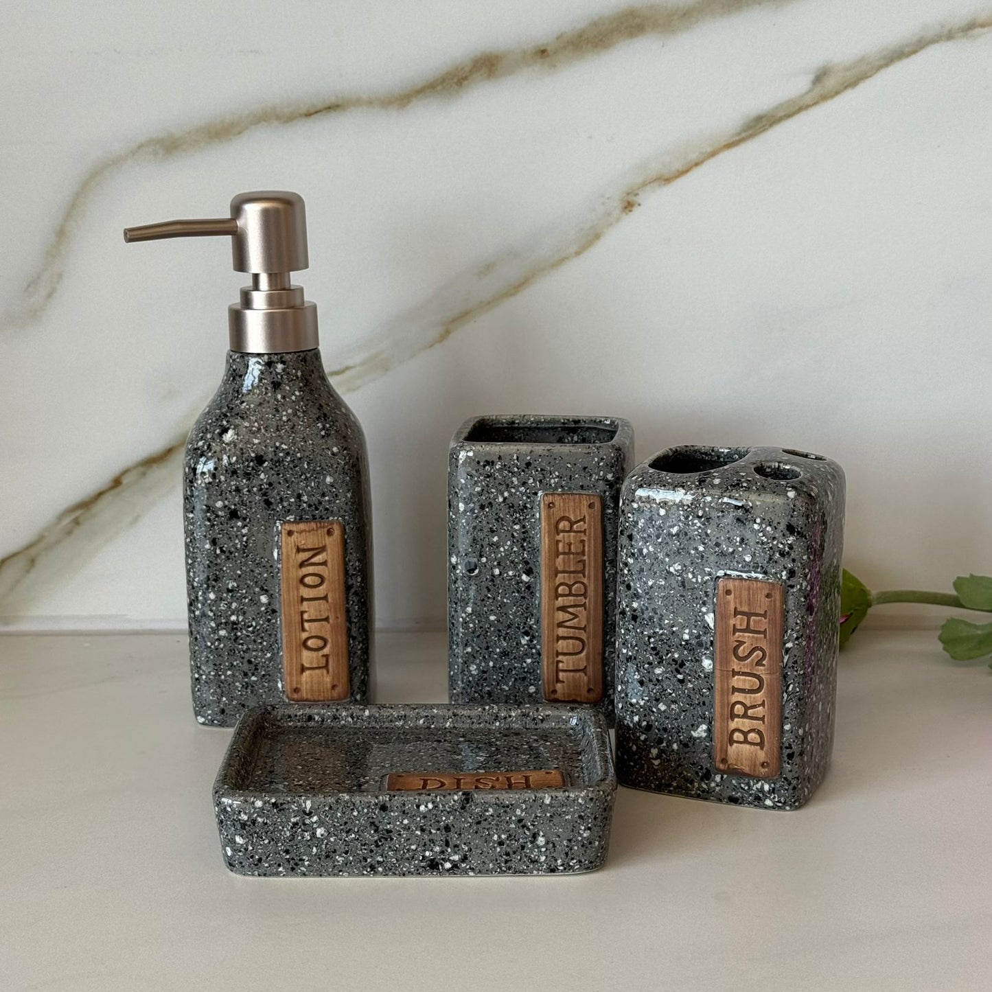 Luxury Bathroom Accessories Set – 4PCS