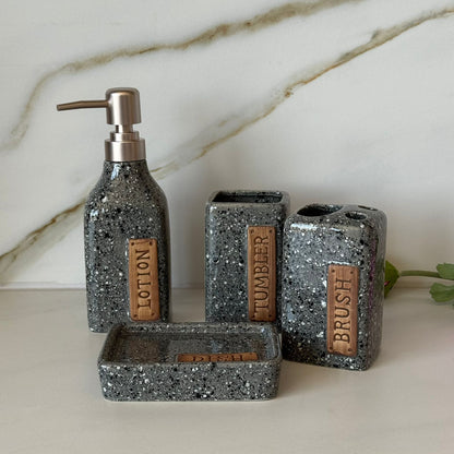 Luxury Bathroom Accessories Set – 4PCS