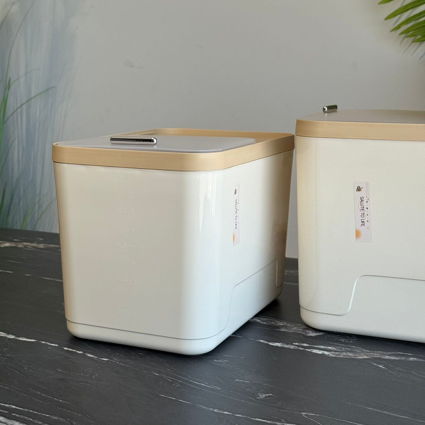 3-Sized Multi-Purpose Storage Container with Slide-Top Lid