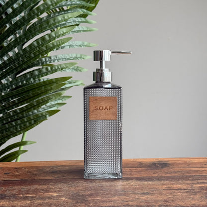 Modern Glass Soap Dispenser with Pump