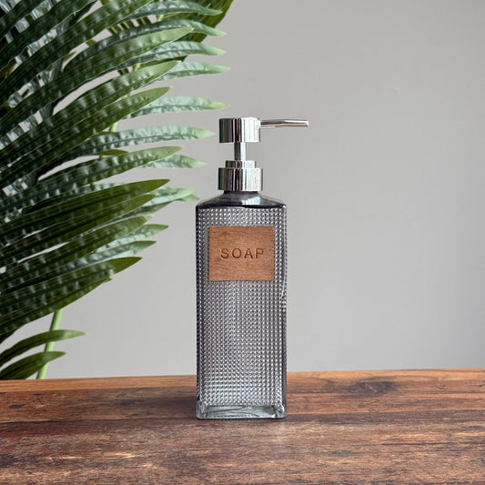 Modern Glass Soap Dispenser with Pump