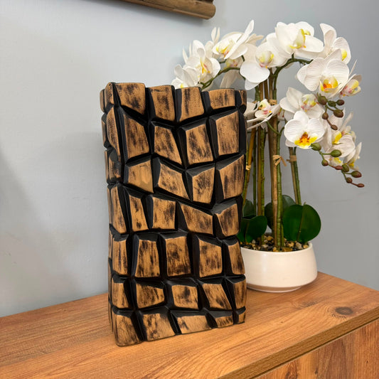 Imperial Grid Decorative Vase