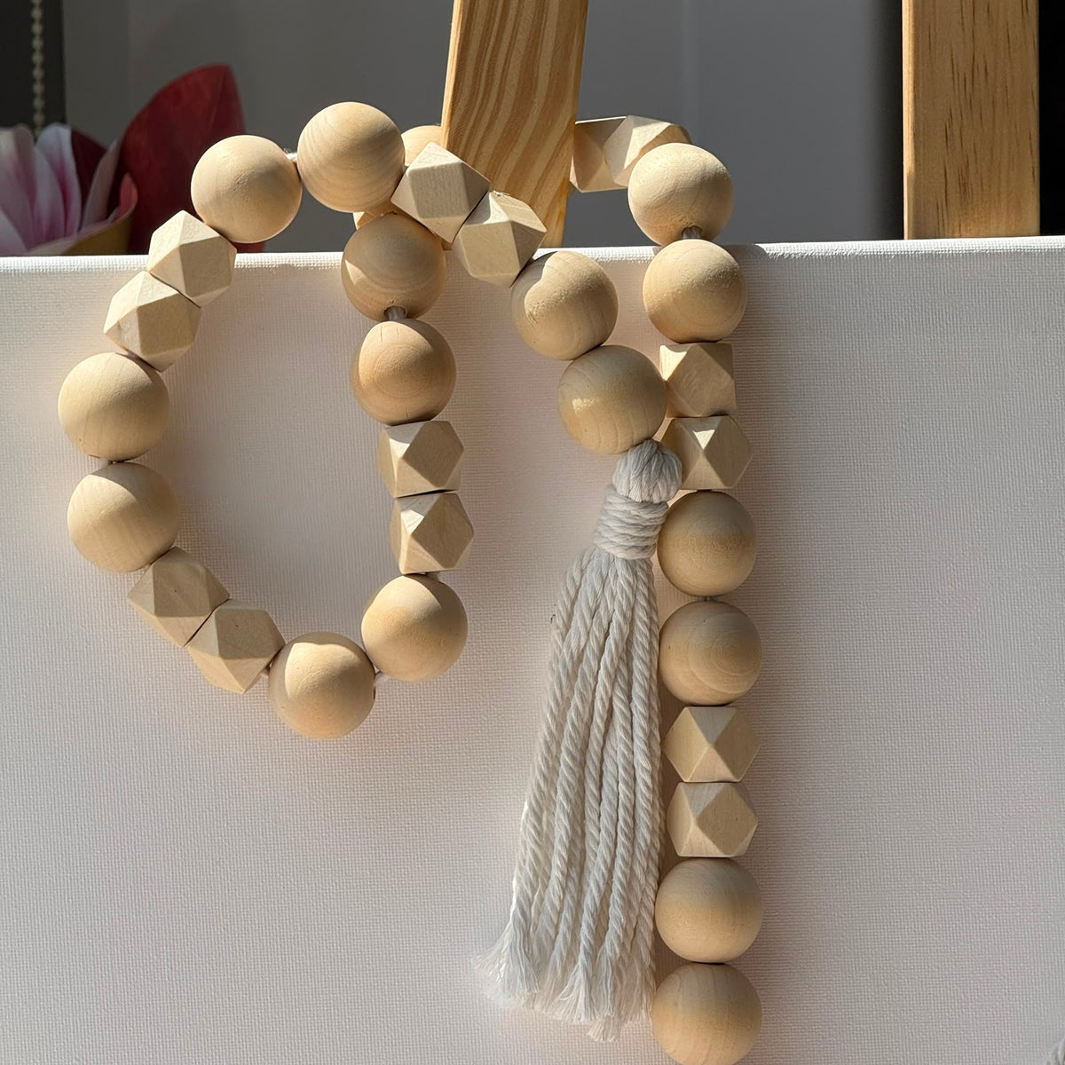 Handcrafted Natural Wood Bead Garland Collection