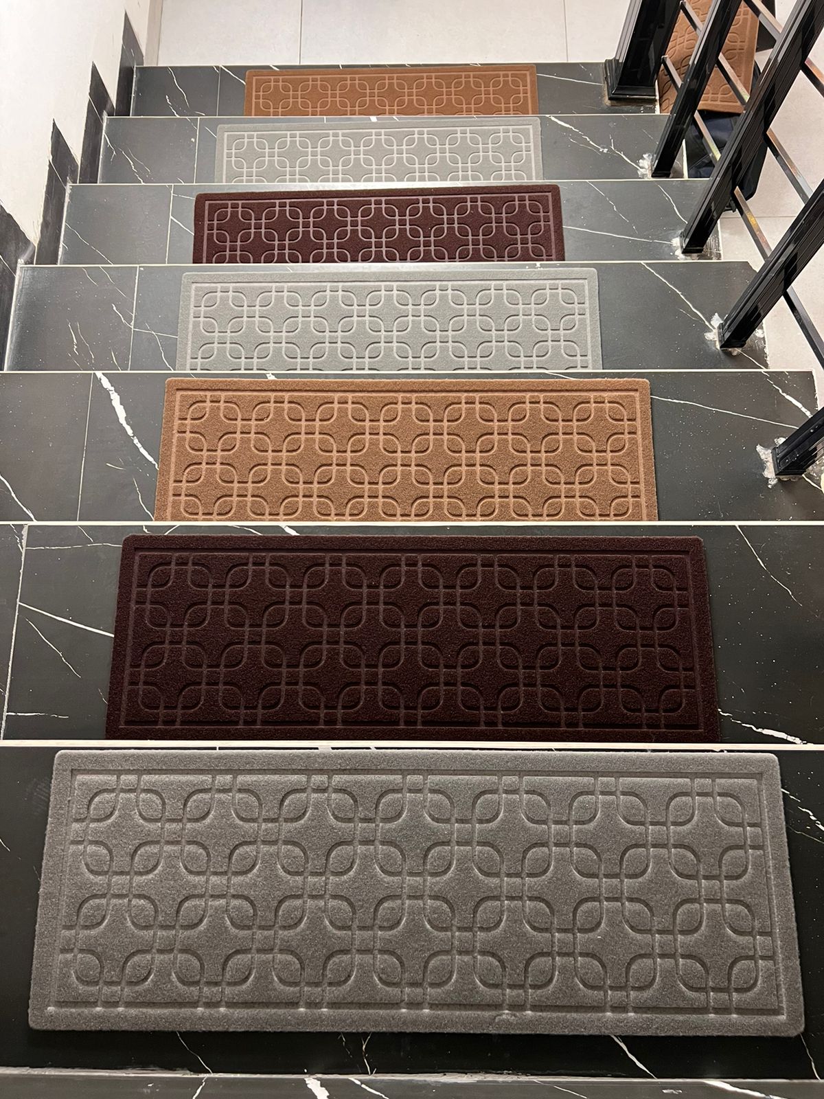 S/65-2 Rectangle 28x80 Multi-Color Stair Mat