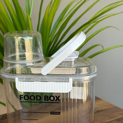Storage Food Box With Measuring Cup