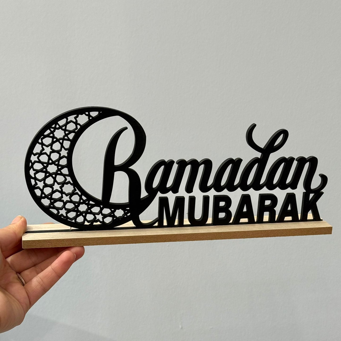 Ramadan Mubarak Crescent Moon Decoration