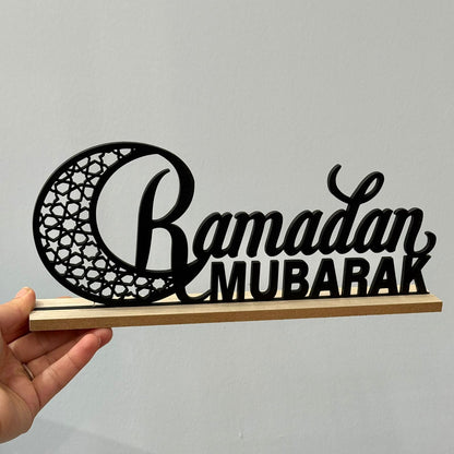 Ramadan Mubarak Crescent Moon Decoration