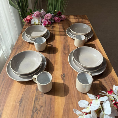 Elysian Dune -16- PCS Stoneware Dinnerware Set