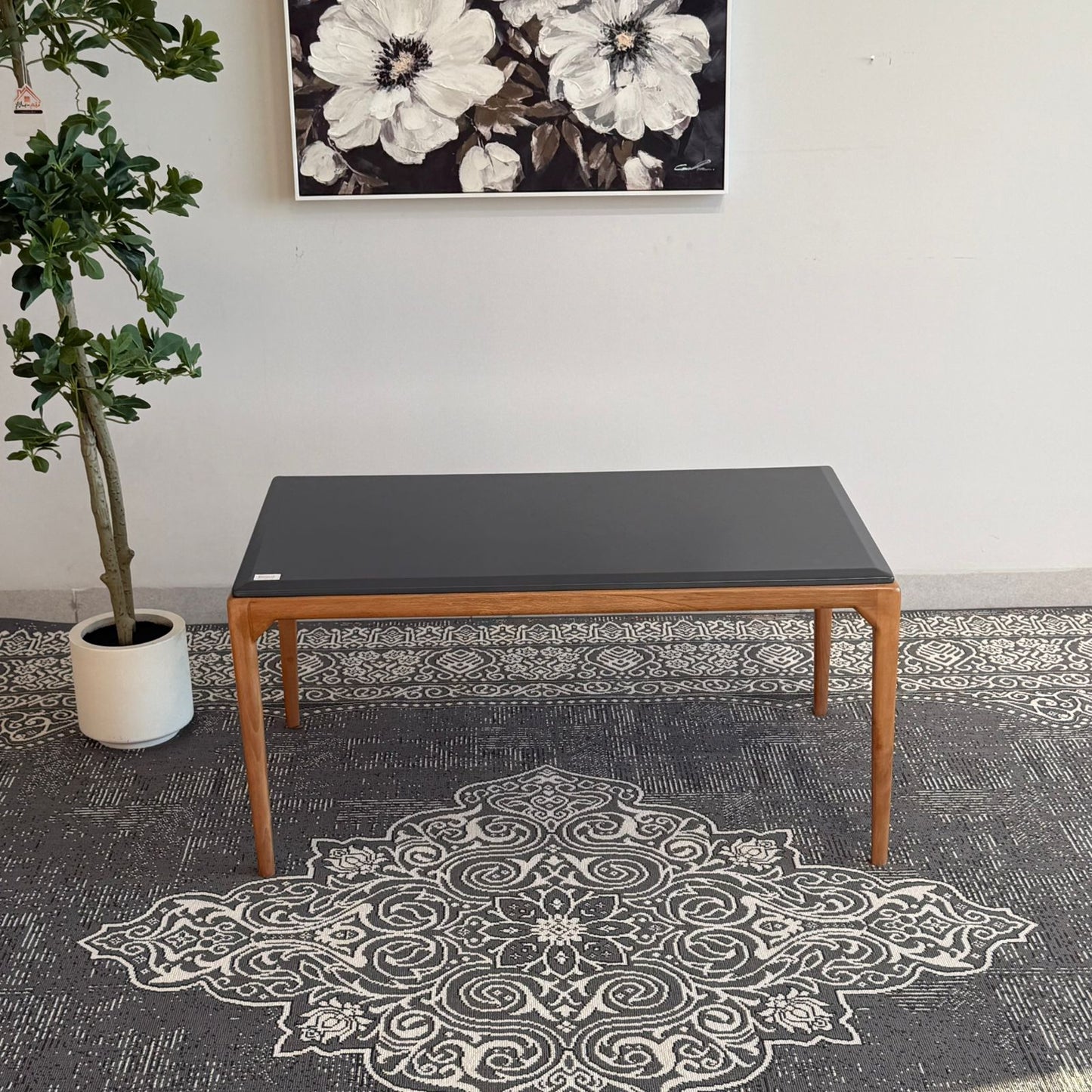 Luca - Modern Durable Table Set - Beige & Grey