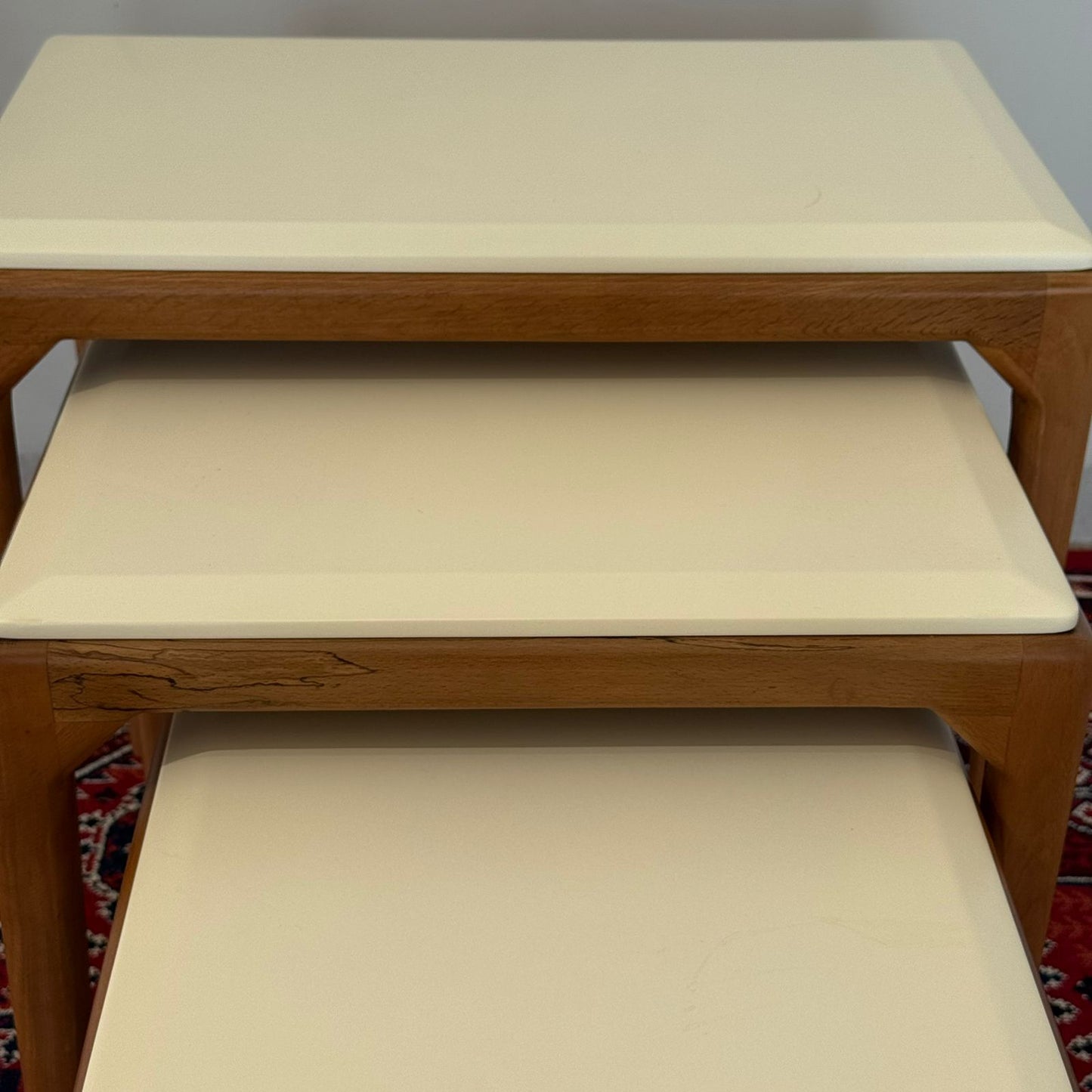 Luca - Modern Durable Table Set - Beige & Grey