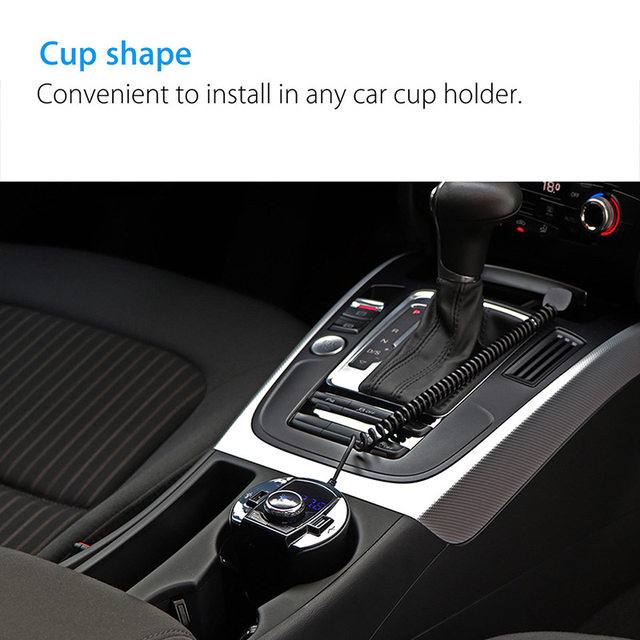 Multifunctional Cup-Shaped Car FM Transmitter