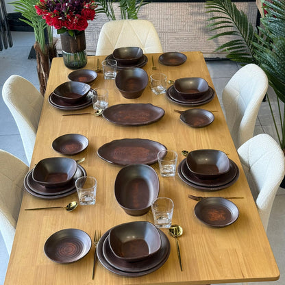 Modern Elegant Melamine Dinnerware Plate Set