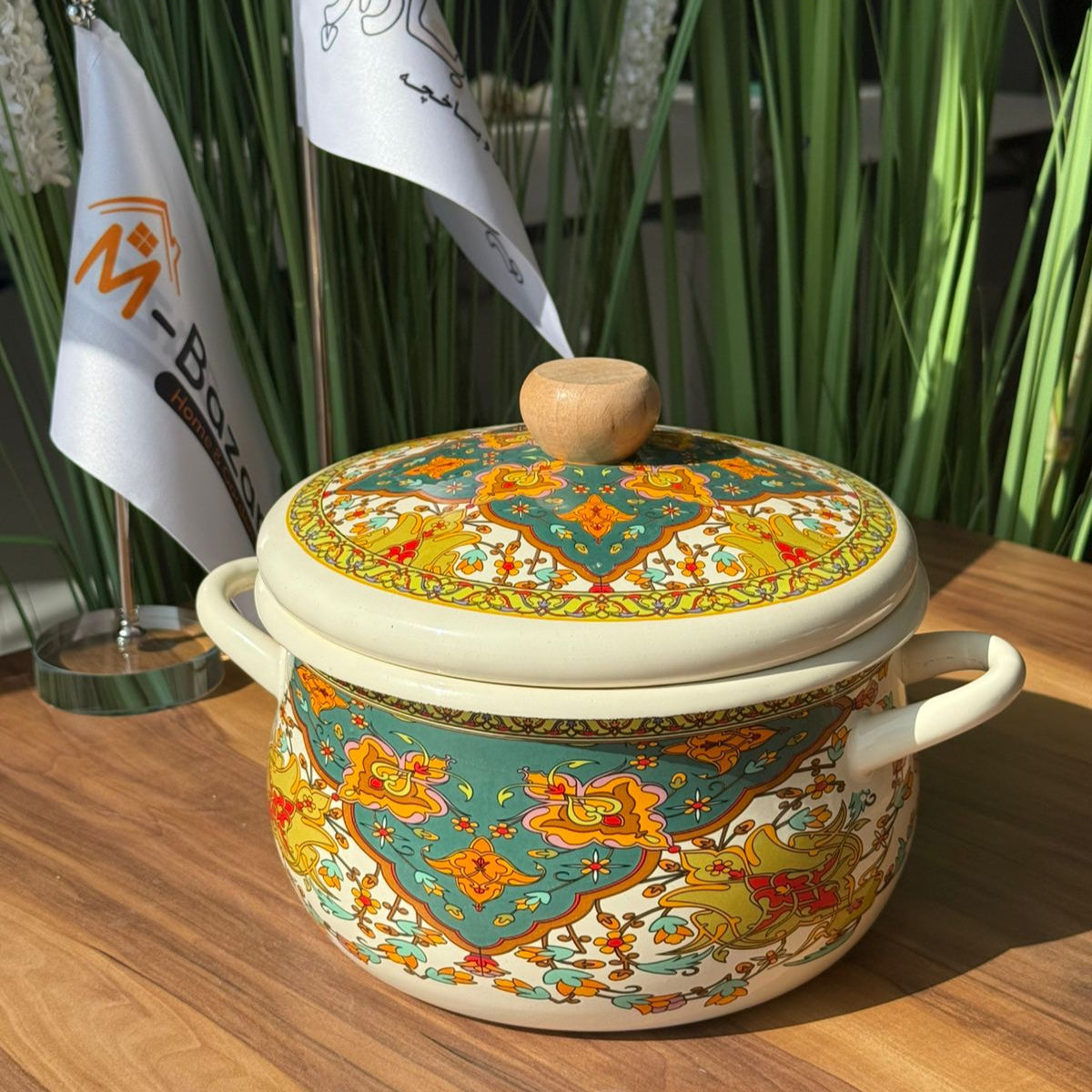 Enamel Decorative Design Cooking  Stockpot