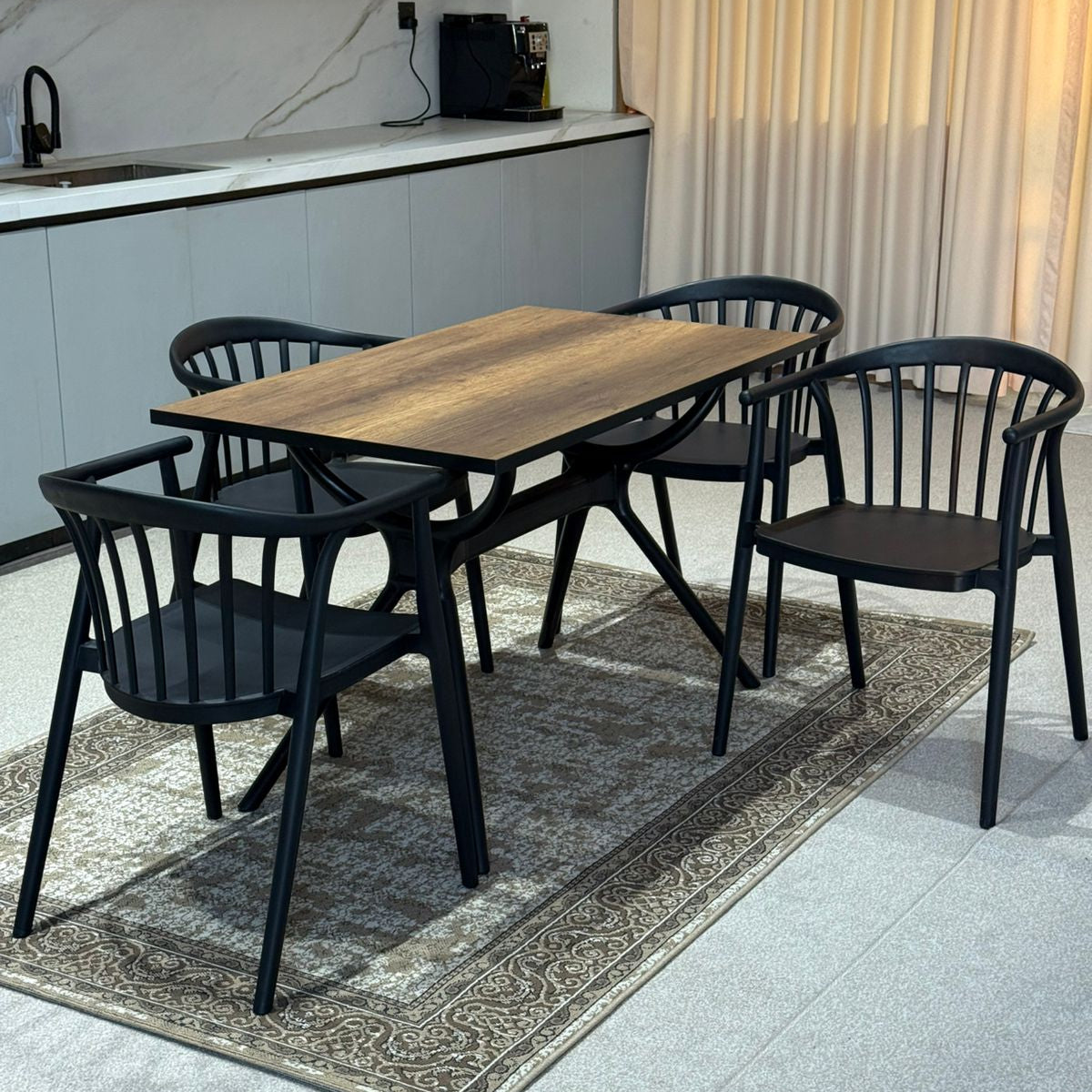 Milo Table & Bita Chairs Dining Set