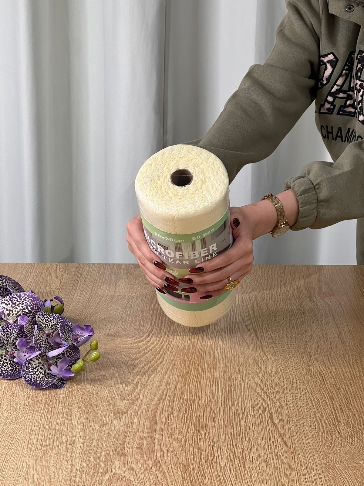 50pcs Microfiber Multifunction Towel Roll