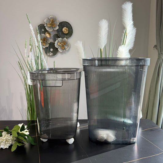 2-Sized Modern Transparent Plastic Storage Container