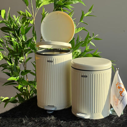 دواسة مزدوجة الحركة وصندوق قمامة ضغط – مقاسين