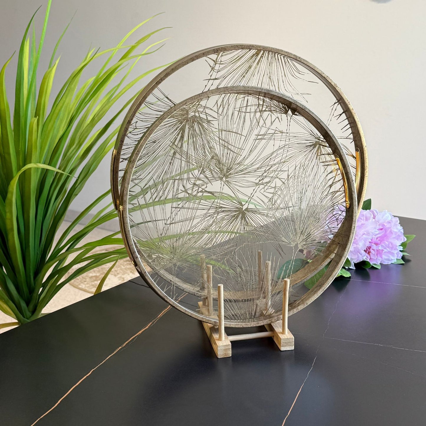 Round Luxury Serving Trays