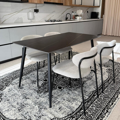 Dany Table and Luca Chairs Dining Set