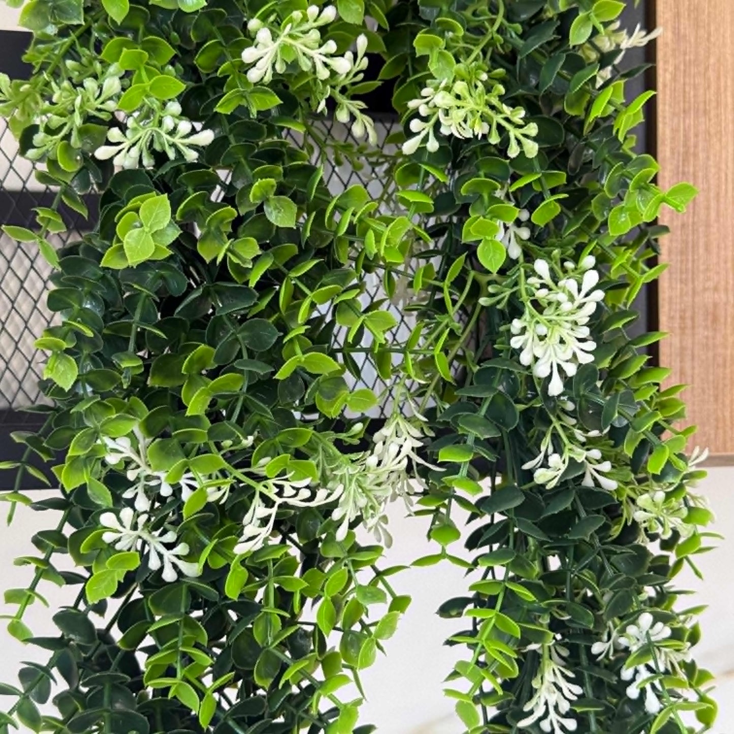 White Bloom Vine – Artificial Hanging Plant